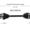 NCV36578PLUS FLECHA COMPLETA HONDA CIVIC SI 2006-2011 2.0L